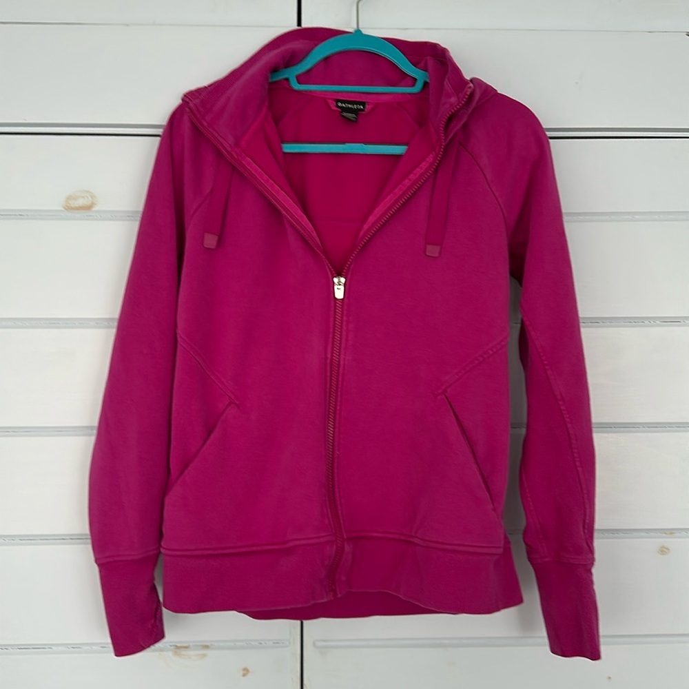 Athleta Triumph Hoodie in Electric Fuchia - Size Medium - Very Good condition